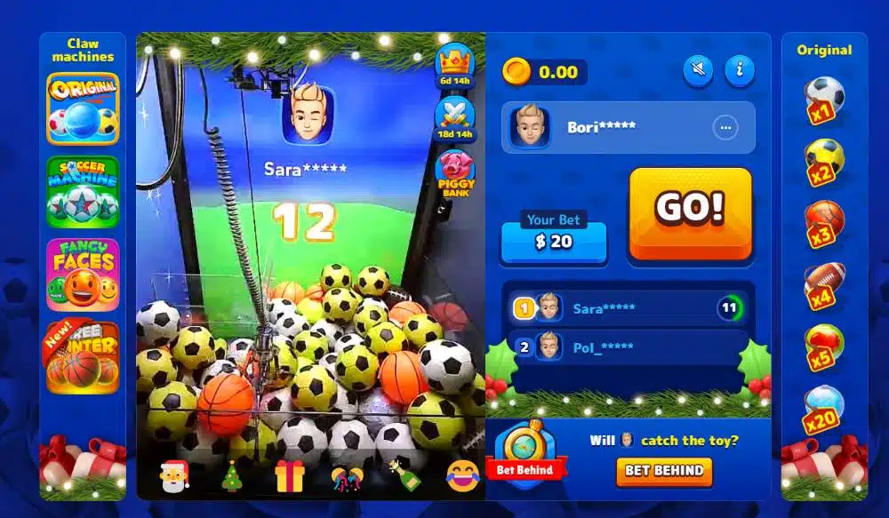 Animation Bonus Crab sur WishWin